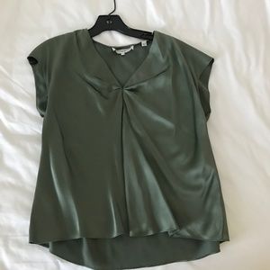 Vince, Small, Army Green Silk top